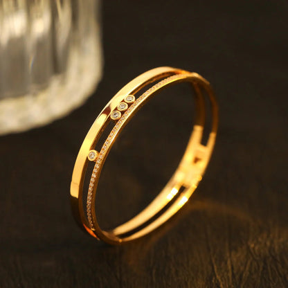 [Luxe Jewelry]Move Romane Diamond Bangle Bracelet