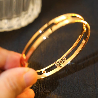 [Luxe Jewelry]Move Romane Diamond Bangle Bracelet