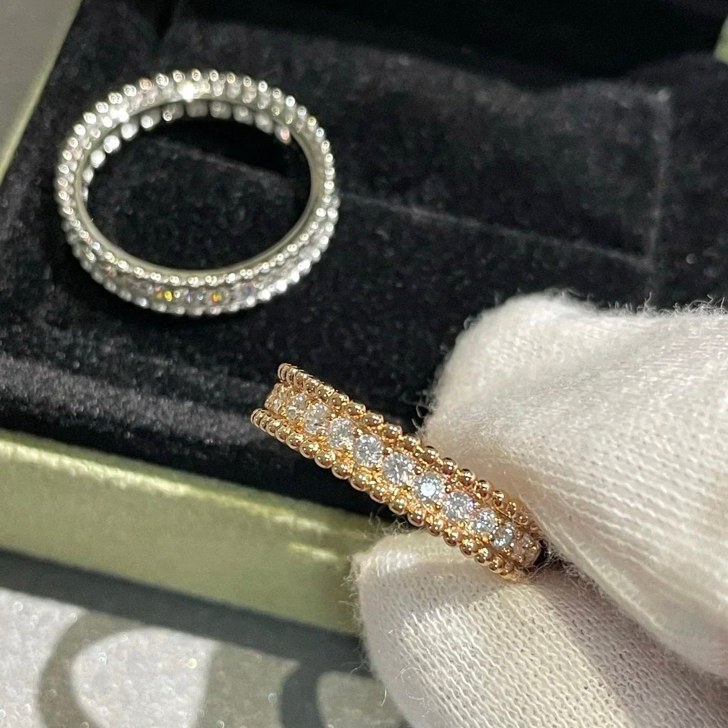 [Luxe]PERLEE DIAMOND ROSE GOLD RING