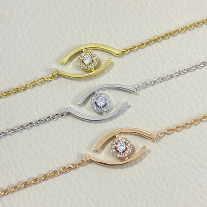 [Luxe Jewelry]Lucky Eye Pave-Set Diamond Bracelet