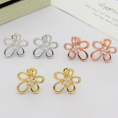 [Luxe Jewelry] FLOWERLACE EARRING 5 DIAMONDS
