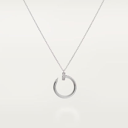 [Luxe Jewelry] JUSTE NECKLACE HALF DIAMOND