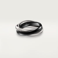 [Luxe Jewelry] TRINITY 3.2MM RING BLACK CERAMIC