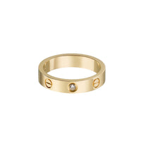 [Luxe Jewelry] LOVE 4MM 1 DIAMOND RING