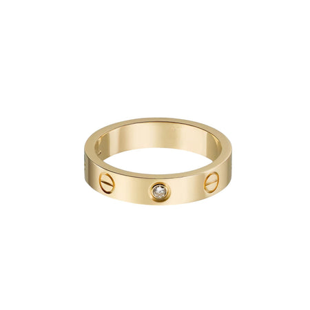 [Luxe Jewelry] LOVE 4MM 1 DIAMOND RING