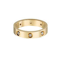 [Luxe Jewelry] LOVE 4MM 8 DIAMOND RING