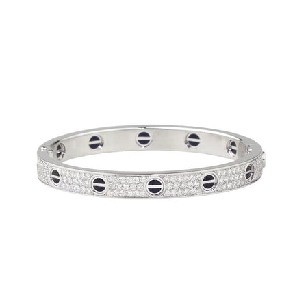 [Luxe Jewelry] LOVE BRACELET 6.1MM DIAMOND-PAVED CERAMIC