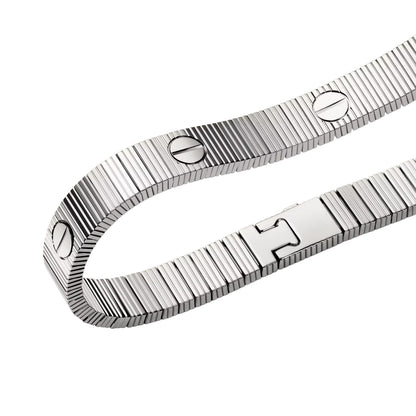[Luxe Jewelery]Clover & Love Sliver 2-Piece Bracelet Stack Set