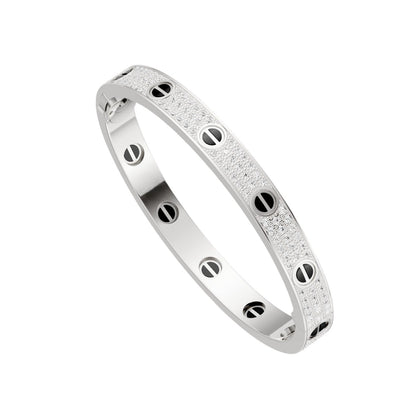 [Luxe Jewelry] LOVE BRACELET 6.1MM DIAMOND-PAVED CERAMIC