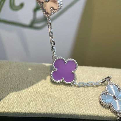 [LUXE] CLOVER 5 MOTIF VIOLET BRACELET COLLECTION
