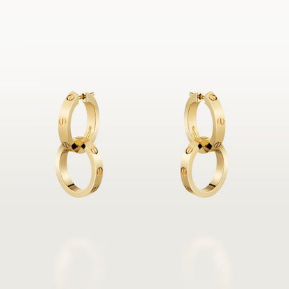 [Luxe Jewelry] LOVE 3.3MM DANGLE EARRINGS