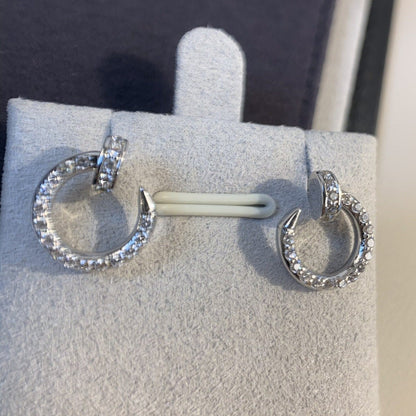 [Luxe]JUSTE EARRINGS SILVER DIAMONDS