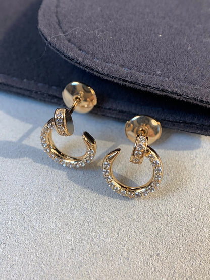 [LUXE]JUSTE OHRRINGE GOLDENE DIAMANTEN 