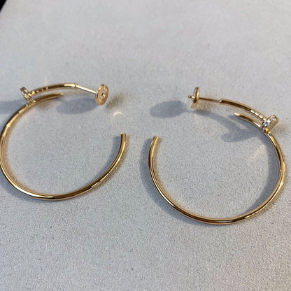 [LUXE]JUSTE イヤリング ゴールド ダイヤモンド 1.8mm 