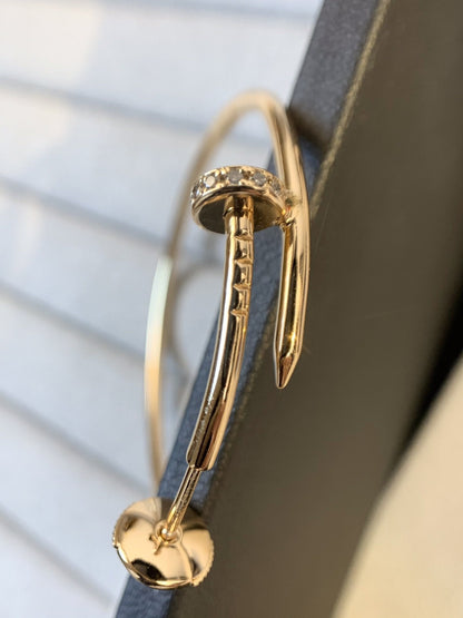 [LUXE]JUSTE イヤリング ゴールド ダイヤモンド 1.8mm 