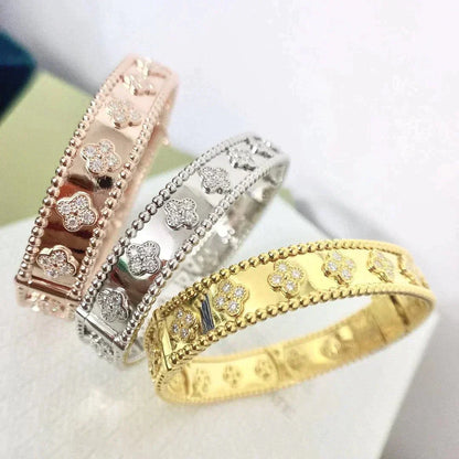 [LUXE]クローバーブレスレット 8mm ダイヤモンド