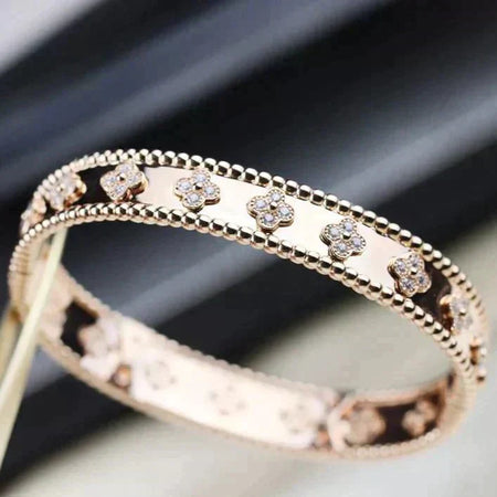 [LUXE]クローバーブレスレット 8mm ダイヤモンド