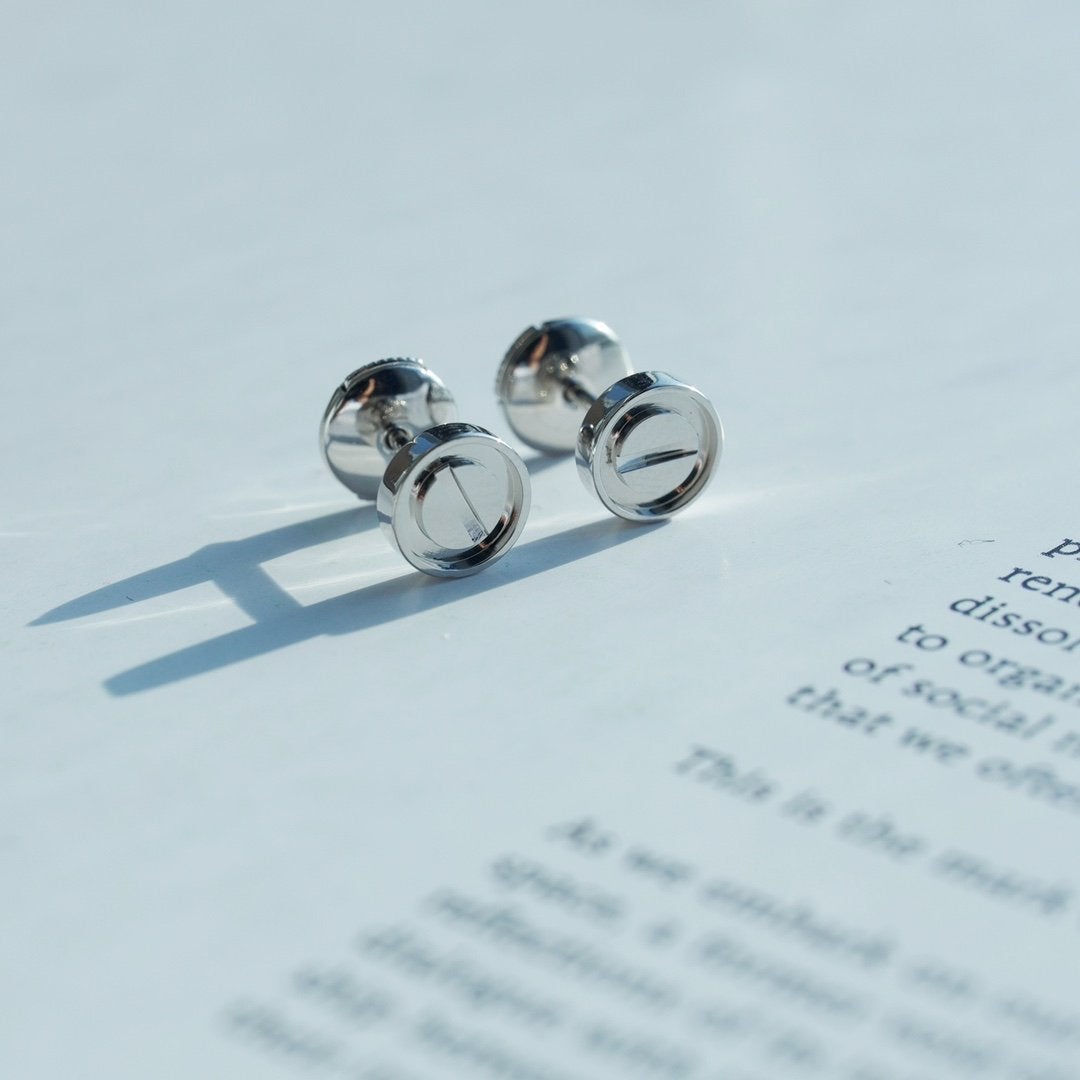 [Luxe]LOVE EARRINGS SILVER 10MM