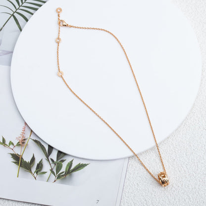 [Luxe]PARENTESI NECKLACE PINK GOLD