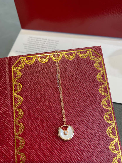 [Luxe]AMULETTE ROSE GOLD MOP NECKLACE