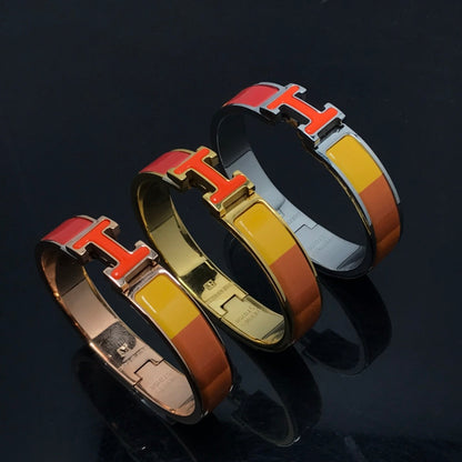 [LUXE]H ARMBAND ORANGE RAINBOW KERAMIK