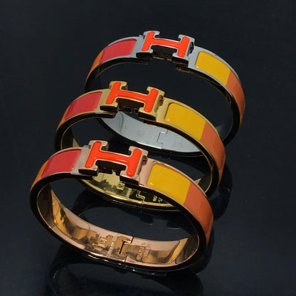 [LUXE]H ARMBAND ORANGE RAINBOW KERAMIK