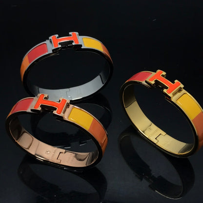 [LUXE]H ARMBAND ORANGE RAINBOW KERAMIK
