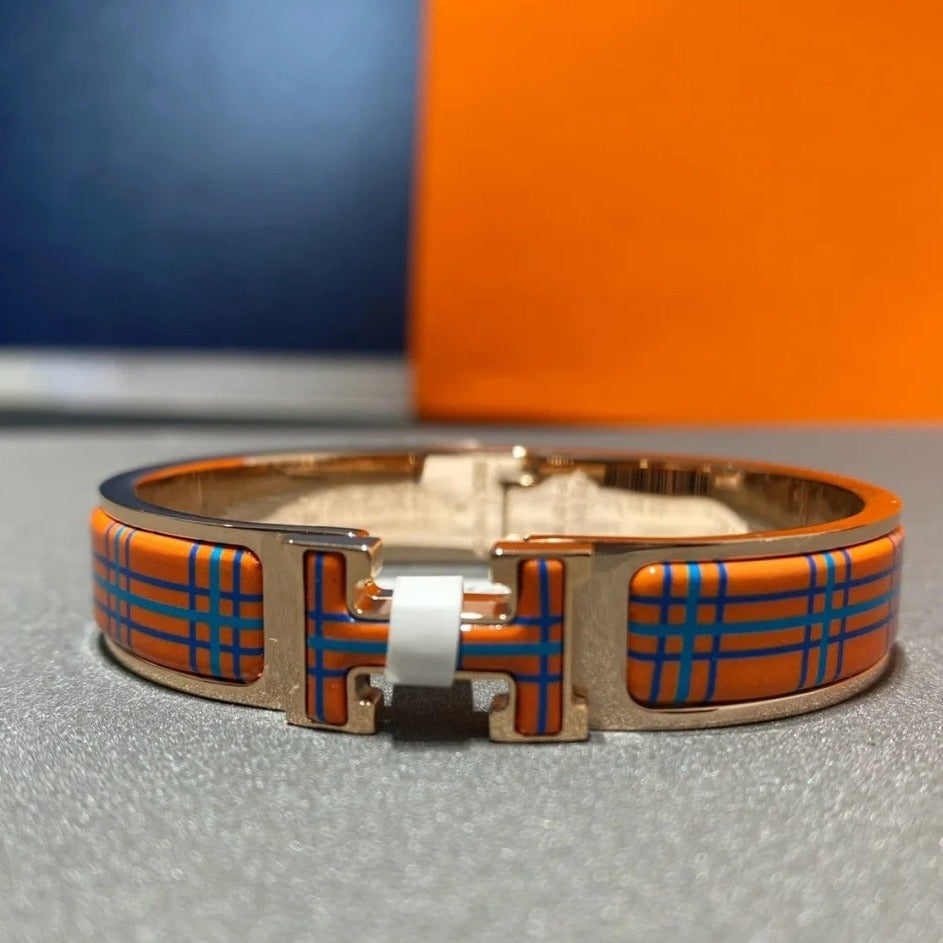 [Luxe]H TARTAN BRACELET 12MM