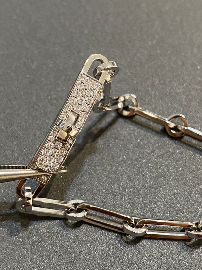 [LUXE]KETTENARMBAND, KLEINES MODELL, DIAMANT
