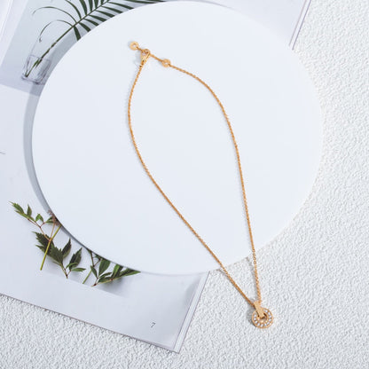 [Luxe]GARI NECKLACE PINK GOLD DIAMOND