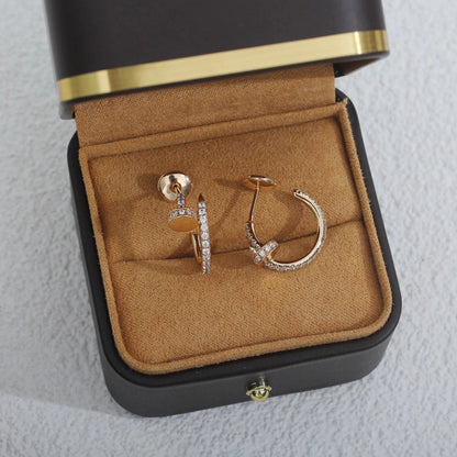 [Luxe Jewelry] JUSTE FULL DIAMOND SMALL EARRINGS