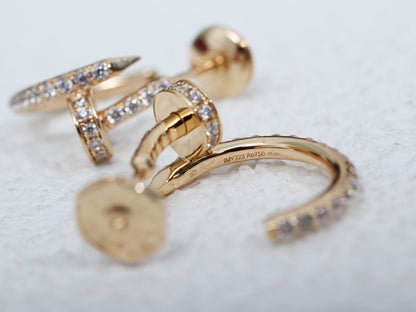 [LUXE]JUSTE イヤリング 12.75mm ピンクゴールド ダイヤモンド