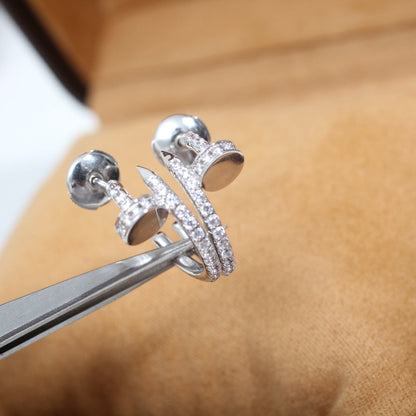 [LUXE]JUSTE イヤリング 12.75mm シルバー ダイヤモンド
