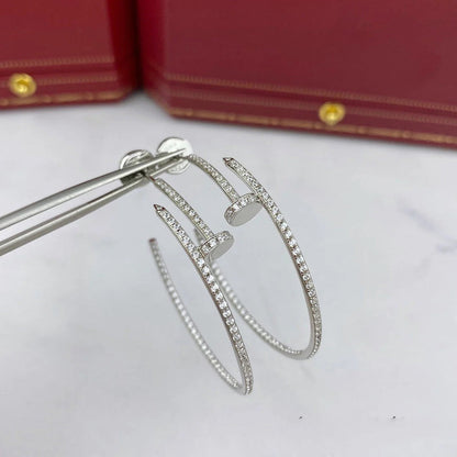 [Luxe Jewelry] JUSTE FULL DIAMOND LARGE EARRINGS