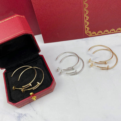 [Luxe Jewelry] JUSTE FULL DIAMOND LARGE EARRINGS