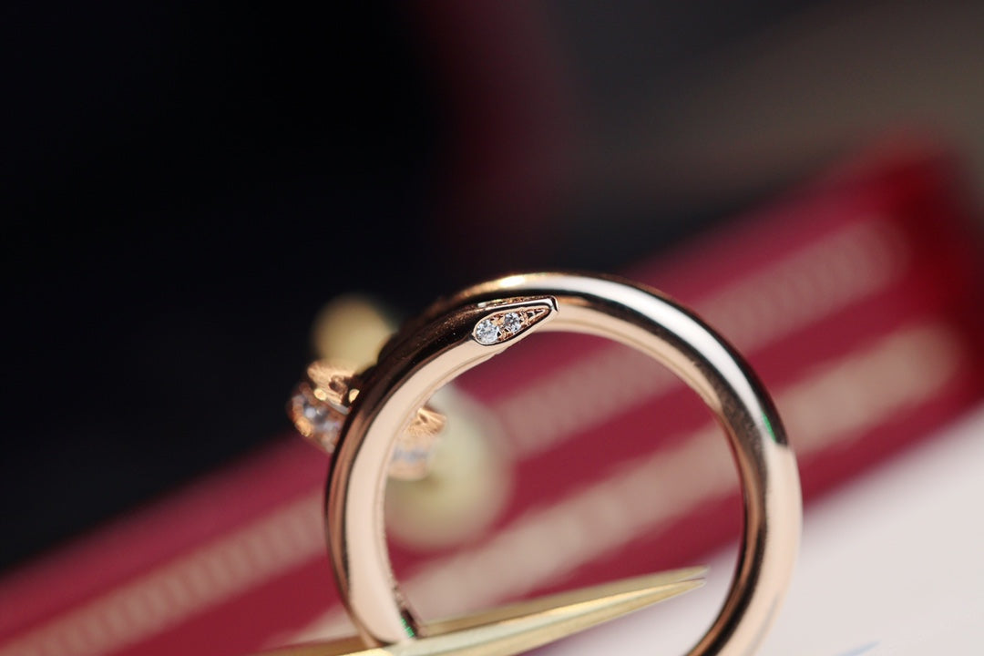 [Luxe]JUSTE RING 2.65MM PINK GOLD DIAMOND