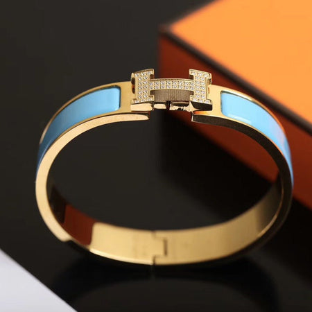 [LUXE]H CLOUD BLUE ARMBAND GOLD DIAMANT