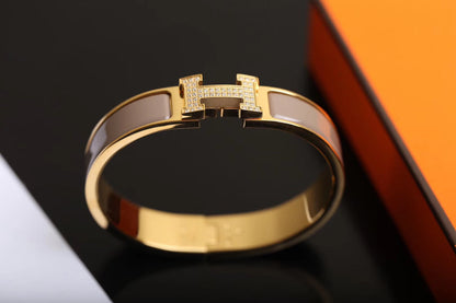 [Luxe]H BRACELET GOLD DIAMOND