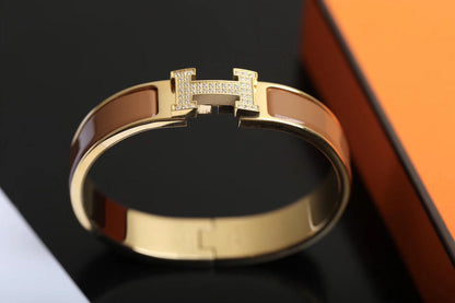 [Luxe]H BRACELET GOLD DIAMOND