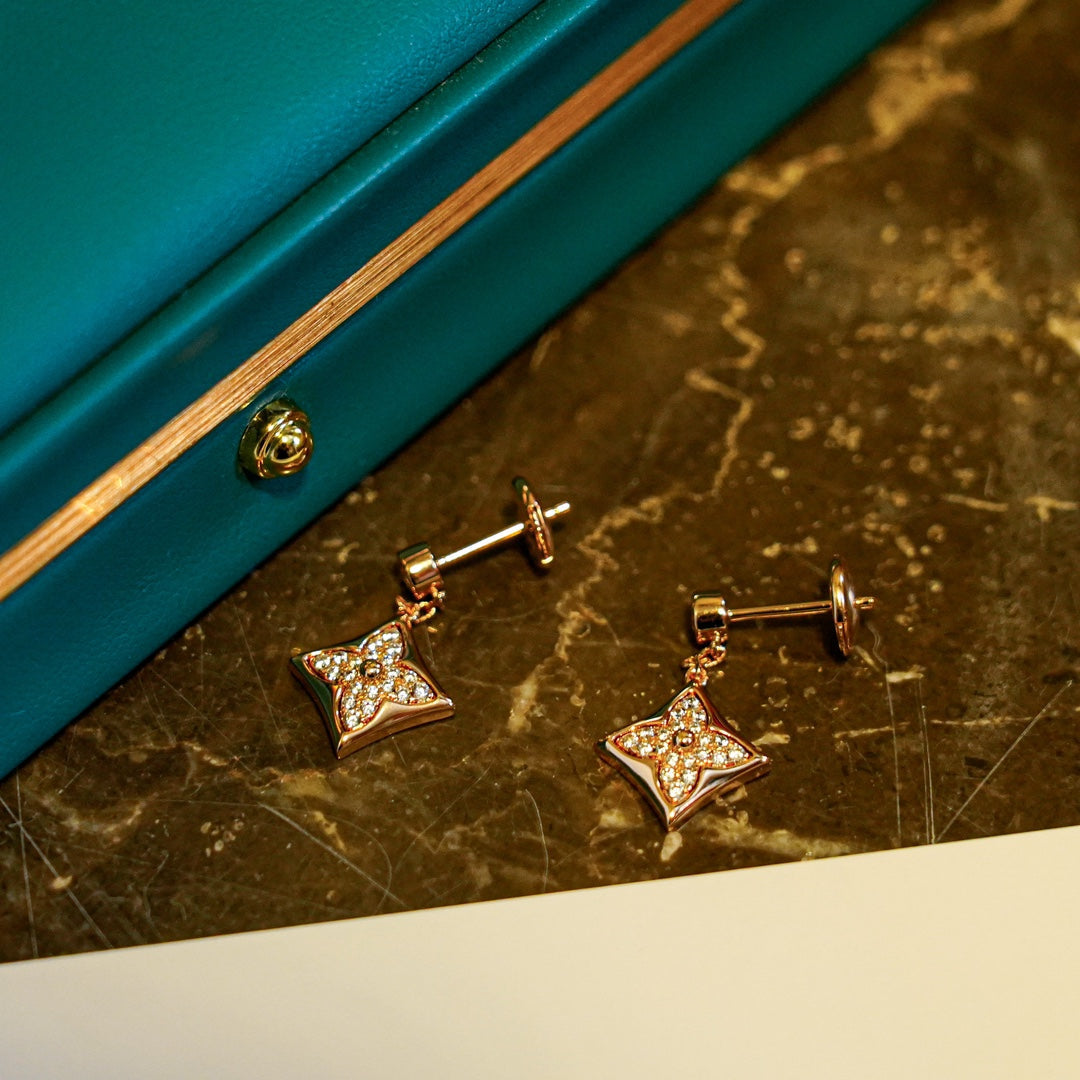 [Luxe]STAR DIAMONDS EARRINGS GOLD