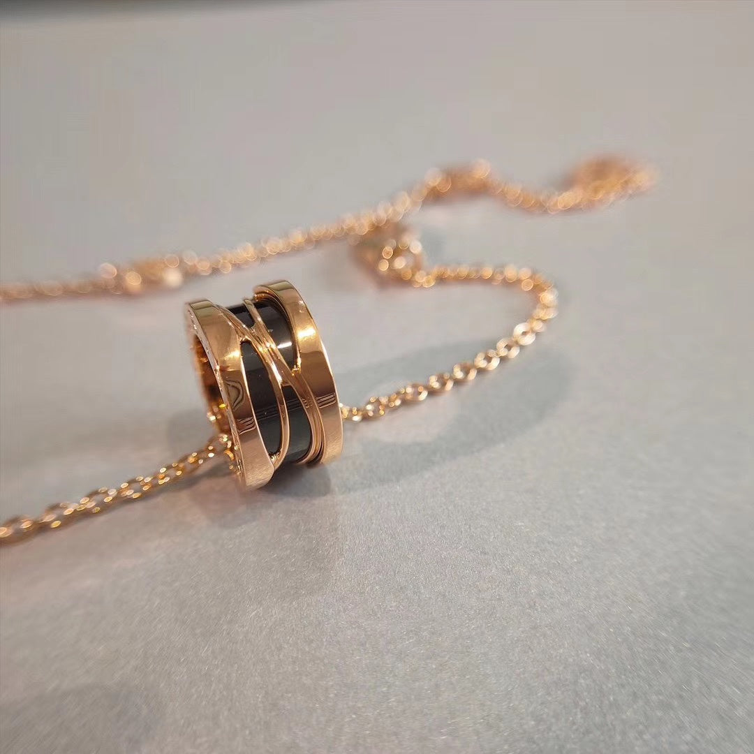 [Luxe]ZERO 1 NECKLACE PINK GOLD