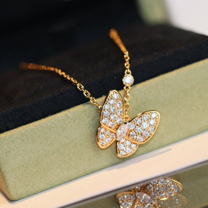 [Luxe]BUTTERFLY DIAMOND NECKLACE