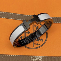 [Luxe Jewelry]H BRACELET 12MM BLACK WHITE CERAMIC