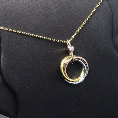 [Luxe Jewelry] TRINITY  NECKLACE 1 DIAMOND