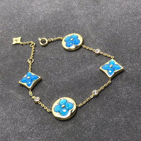 [Luxe Jewelry]STAR AND SUN TURQUOISE 4 MOTIFS 3 DIAMONDS