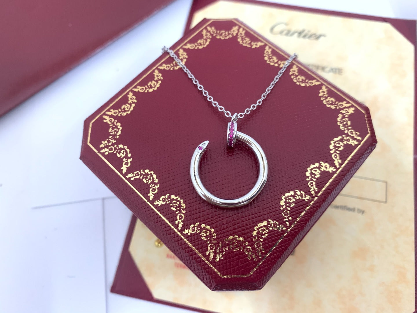 [Luxe]JUSTE PINK DIAMOND NECKLACE