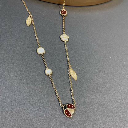[LUXE]ラッキースプリング 15モチーフ ゴールドネックレス