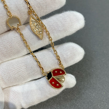 [Luxe]LUCKY SPRING 15 MOTIFS GOLD NECKLACE