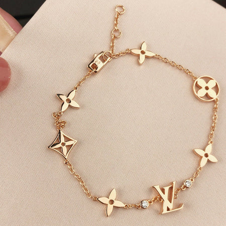 [LUXE]STAR AND SUN 7 MOTIFS GOLD ARMBAND