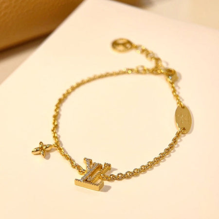 [LUXE]LOGO STAR MOTIF GOLD ARMBAND